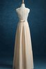 Chiffon ewiges Spaghetti Träger A Linie langes Ballkleid ohne Ärmeln - 2