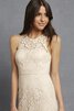 Vestido de Dama de Honor de Sin mangas de Joya de Espalda con ojo de cerradura - 8