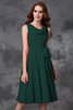 Abito da Damigella Naturale Principessa in Chiffon A-Line Cerniera - 8