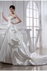 Empire Taille Ärmelloses Sittsames Schlichtes Brautkleid mit Applikation - 1