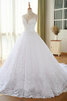 Blendend Prinzessin Schwingendes Bodenlanges Brautkleid mit Kristall - 2