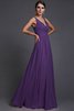 Normale Taille A Linie V-Ausschnitt Prinzessin Bodenlanges Brautjungfernkleid - 24