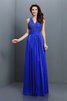 Reißverschluss Ärmellos Prinzessin Chiffon V-Ausschnitt Brautjungfernkleid - 24