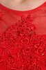 Chiffon Juwel Ausschnitt sexy bescheidenes Abendkleid mit Applikation mit Rücken Schnürung - 4
