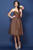 Vestido de Dama de Honor de Corte princesa de Escote Corazón de Hasta la Rodilla - 4