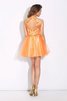 Robe de bal formelle de princesse manche nulle fermeutre eclair de col haut - 2