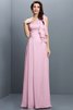 One Schulter A-Line Anständiges Brautjungfernkleid aus Chiffon mit Empire Taille - 22