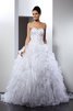 Abito da Sposa in Raso Vintage Coda A Strascico Corto Elegante Cuore - 1