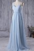 Vestido de Dama de Honor de Corte-A de Hasta el suelo de Sin mangas de Flores - 2