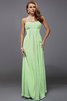 Abito da Damigella A Terra Alta Vita in Chiffon Lungo Senza Strap - 27
