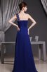 Ein Schulter gerüschtes Chiffon langes Abendkleid mit Blume - 5