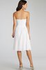 Abito da Damigella con Criss-cross senza spalline in Chiffon con Increspato Corto - 28