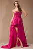 A Linie Empire Taille Hoch Niedrig Taft Prinzessin Ballkleid - 1