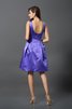 Prinzessin Satin A-Linie Knielanges Brautjungfernkleid mit Natürlicher Taille - 30