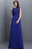 Robe demoiselle d'honneur longue en forme fermeutre eclair col en bateau en satin - 25