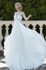 Romántico Vestido de Novia de Abalorio de Largo de Hasta el suelo de Escote Corazón - 1