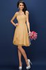 Abito da Damigella in Chiffon con Piega Conotta A-Line Principessa - 12