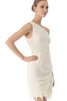 Abito da Sposa con Increspato con Seghettato monospalla Naturale Senza Maniche in Chiffon - 3