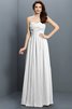 Herz-Ausschnitt Satin Ärmelloses Brautjungfernkleid mit Drapierung mit Plissierungen - 29