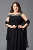 Robe de bal formelle col u profond fermeutre eclair en grandes tailles a-ligne - 8