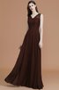 A Linie Prinzessin Normale Taille Ärmelloses Bodenlanges Brautjungfernkleid - 13