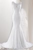 Robe de mariée avec lacets fait main avec sans manches naturel longue - 1
