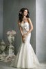 Abito da Sposa in Organza in pizzo in Pizzo Naturale Cerniera senza strap - 1