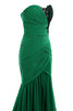 Keine Taille A-Line Chiffon Elegantes bodenlanges Abendkleid mit Reißverschluss - 4