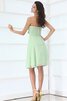 Robe de cocktail de col en cœur de longueur à genou avec fleurs ruché avec chiffon - 6
