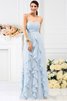 Robe demoiselle d'honneur longue plissé de bustier jusqu'au sol au drapée - 17