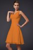 Vestido de Dama de Honor de Corte-A de Drapeado de Plisado de Natural - 21