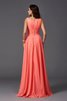 Chiffon Prinzessin Anständiges Brautjungfernkleid mit Rüschen ohne Ärmeln - 30