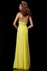 Robe de bal longue longueru au niveau de sol en chiffon ligne a avec sans manches - 2