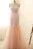 Robe demoiselle d'honneur naturel appliques avec zip avec manche épeules enveloppants - 1