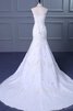 Spitze Meerjungfrau Stil Paillette ein Schulterfreies Satin Brautkleid mit Blume - 4