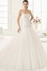 Robe de mariée luxueux manche nulle de bustier fermeutre eclair de traîne courte - 1