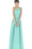 Robe demoiselle d'honneur sexy long avec zip a-ligne - 2