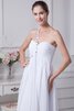 Robe de mariée simple nature sans empire ruché de col en cœur - 3