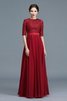 Abito mamma Sposa in Chiffon A-Line Principessa Senza Maniche A Terra - 1
