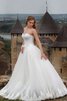 Robe de mariée manche nulle cordon appliques en tulle avec nœud - 4