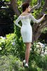 Vintage Normale Taille Schaufel-Ausschnitt Reißverschluss Extravagantes Brautkleid - 2