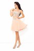 Robe de bal bref sexy de princesse fermeutre eclair manche nulle - 4