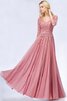 Robe de bal textile en tulle avec manche longue avec chiffon distinctif formelle - 1