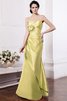 Robe demoiselle d'honneur longue naturel plissé avec zip longueur au ras du sol - 8