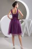 Tüll knielanges Jugendweihekleid mit Blume mit Spaghettiträger - 6