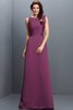 Robe demoiselle d'honneur longue en forme fermeutre eclair col en bateau en satin - 5