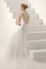 Sencillo Vestido de Novia en Tul de Cola Barriba de Plisado de Recatado - 2