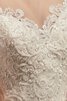 Unverwechselbar A-Line Tüll Perlenbesetztes Brautkleid mit Tasche - 5