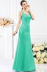 Robe demoiselle d'honneur longue jusqu'au sol de fourreau avec sans manches en satin - 15