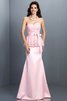 Robe demoiselle d'honneur naturel longue de sirène avec sans manches jusqu'au sol - 22